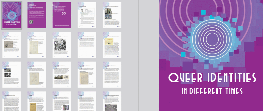 A Screenshot of the reader, showing all pages in an overview and the title page.